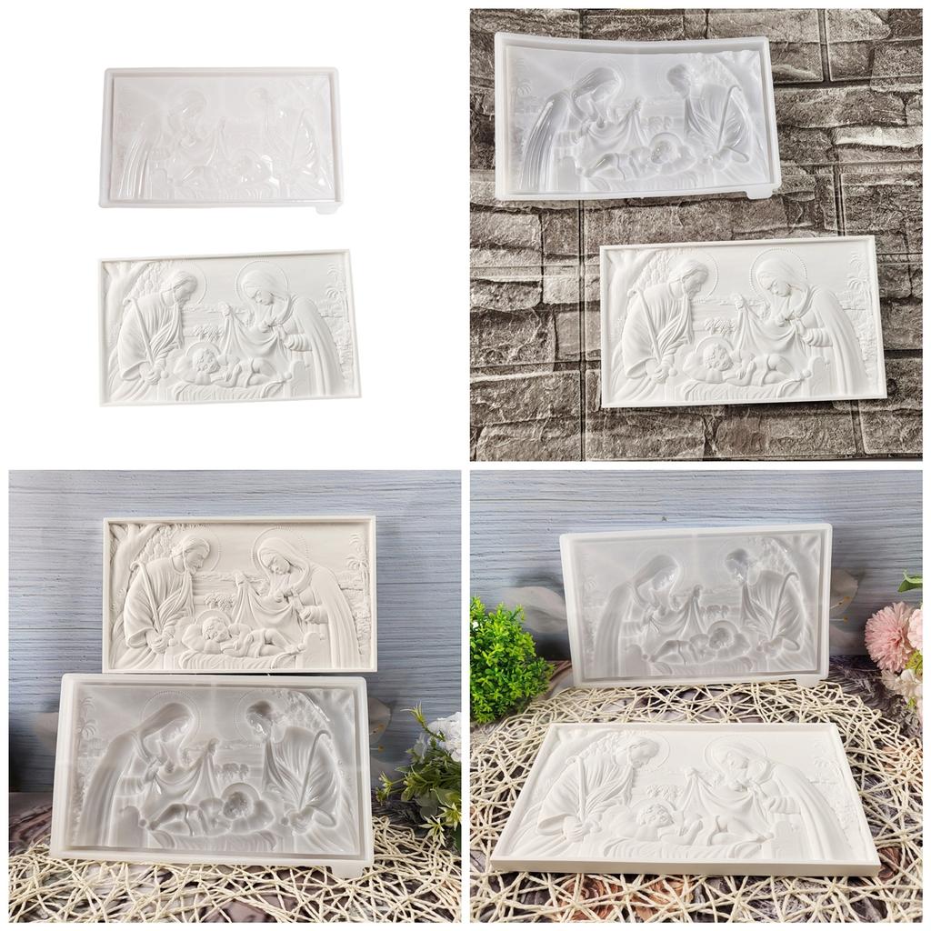Konstnärlig Silikonform Kreativa Väggdekorer Formar för Att Göra Familjemönster Hartsdekorer för Hem- eller Kontorsdekorationer