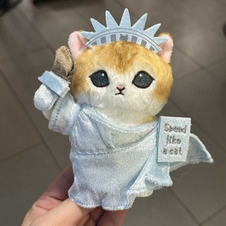 Shark Cat Travel Plush Toy With Cartoon Design For Girls Backpack Decor