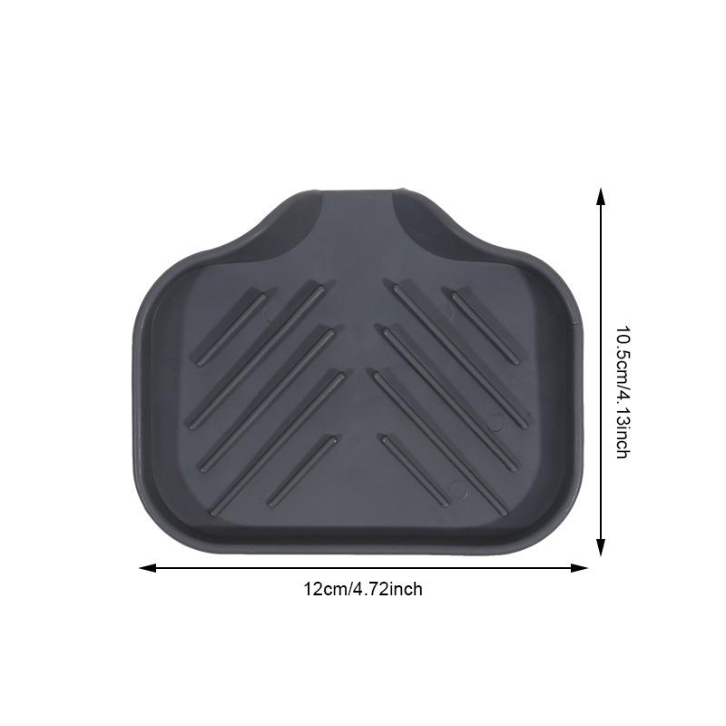 1-Pack Silicone Drain Soap Box Kitchen Bathroom Anti-slip Sink Tray Creative Washing Table Soap Tray Free Punch Drain Rack