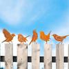 Rostiger Schmiedeeisen Vogel Gartenstecker
