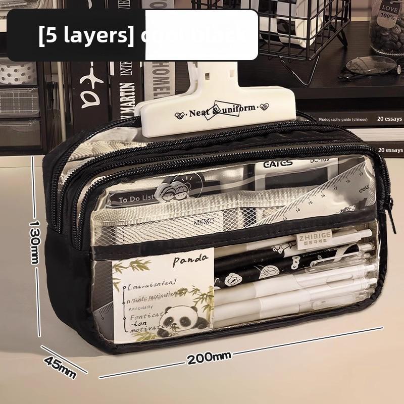 2024 Kids' Transparent Pencil Case - Primary School Model for Boys & Girls