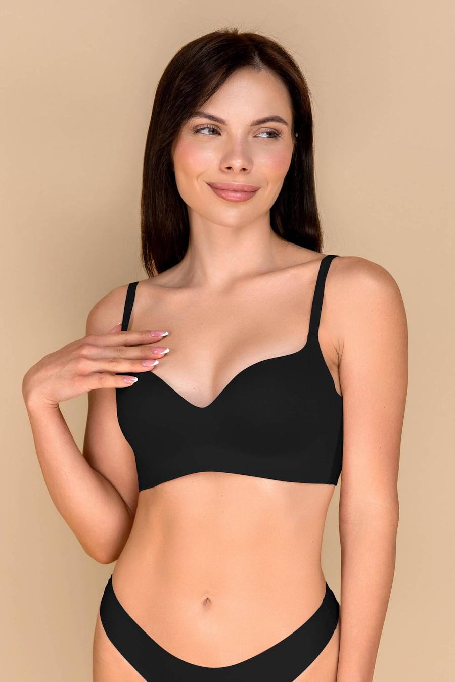 

Бюстгальтер із ущільненою чашкою Anabel Arto (90944) 85B прозорий колір чорний