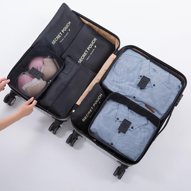 Travel Storage Bag Seven-Piece Set Clothes Sorting Organizer Bag Suitcase Clothing Packing Storage Bag