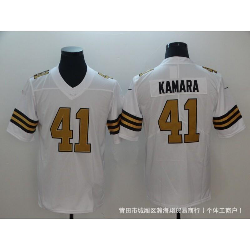 Saints Football Jersey Embroidered American Shirt Unisex Sports Top Breathable Team Game Wear