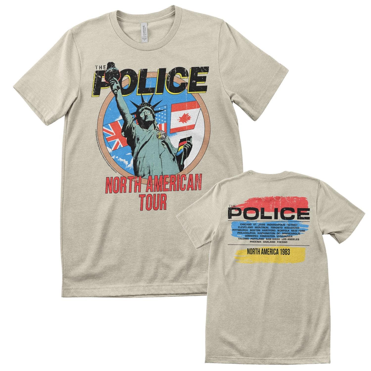 Officially Licensed The Police North American Tour Mens T-Shirt M