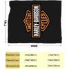 Felizer Harleys Blanket Motorcycle Davidson Super Soft Flannel Fleece Throw Blankets for Bed Sofa and Couch Cool Motorcycle Gifts for Men(50"x60")