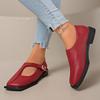 Autumn New Niche Design Low Heel Square Heel Single Shoes French Square Head Small Leather Shoes