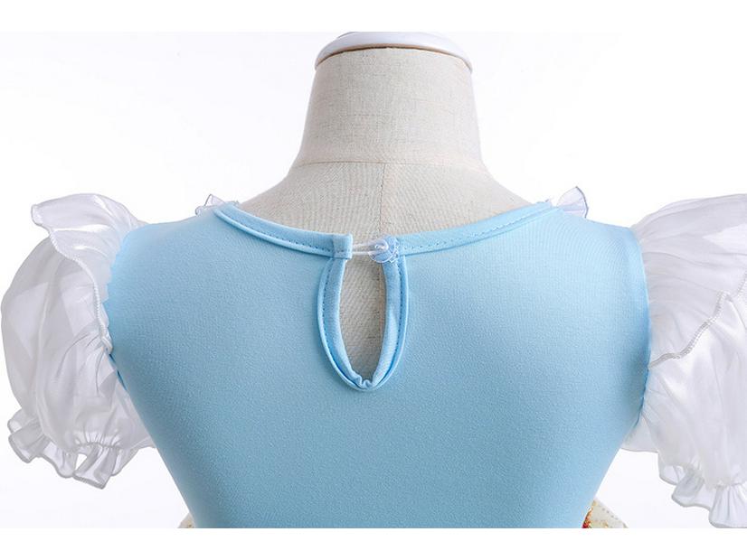 Koreanische Aisha 2025: Schneewittchen Prinzessinnenkleid für Mädchen – Kurzarm-Babykleid