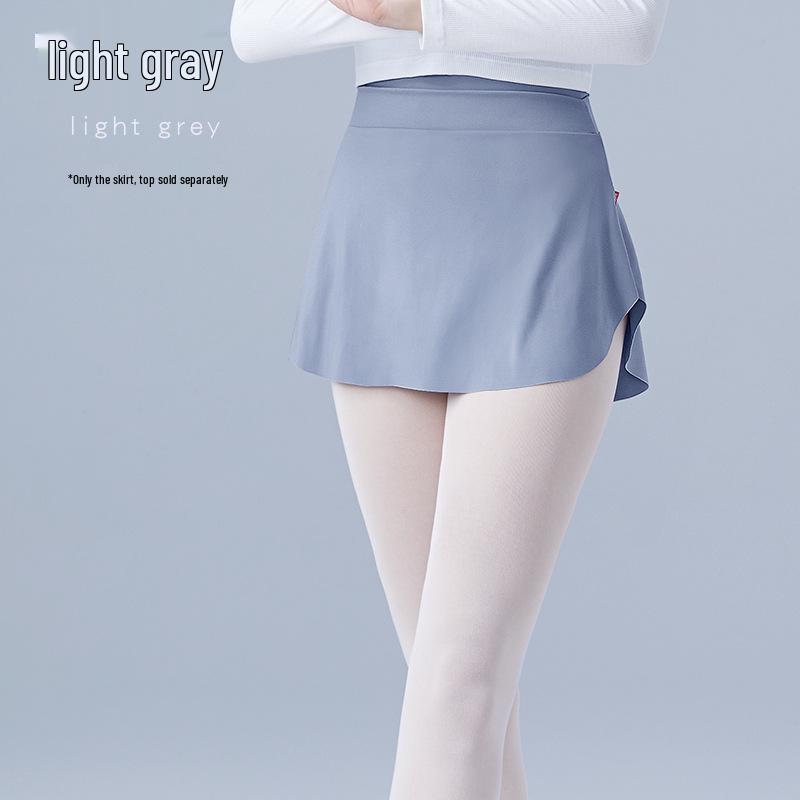 Adult Women's Ballet Dance Practice Slimming Half-Length Skirt with Side Slit