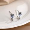 925 Silver Earring Set, Heart/Butterfly/Evil Eye/Bowknot Design, Zircon Inlaid Vintage Fashion Party Jewelry Gift
