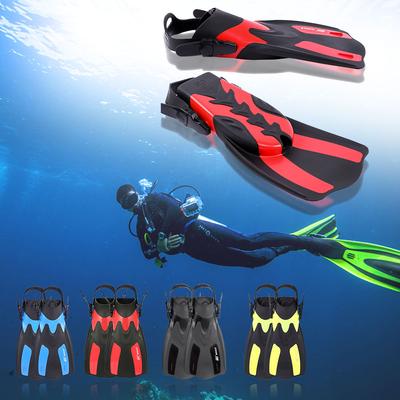 Pinne da nuoto per snorkeling corte per adulti WHALE con tacco regolabile per sport acquatici
