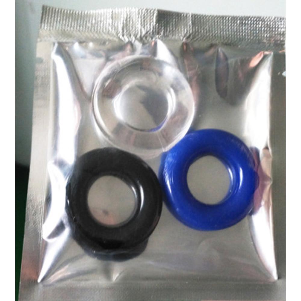 3PCS TEP Durable Penis Ring Adult Men Ejaculation Delay Doughnut Cock Rubber Rings Penis Enlargement Sex Toys for Male Sex