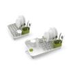 Joseph Joseph Extend Telescopic Drainer Drying Rack for Sinks with Removable Cutlery Holder and Swivel Drainer Spout Off 85071 - - White/Green