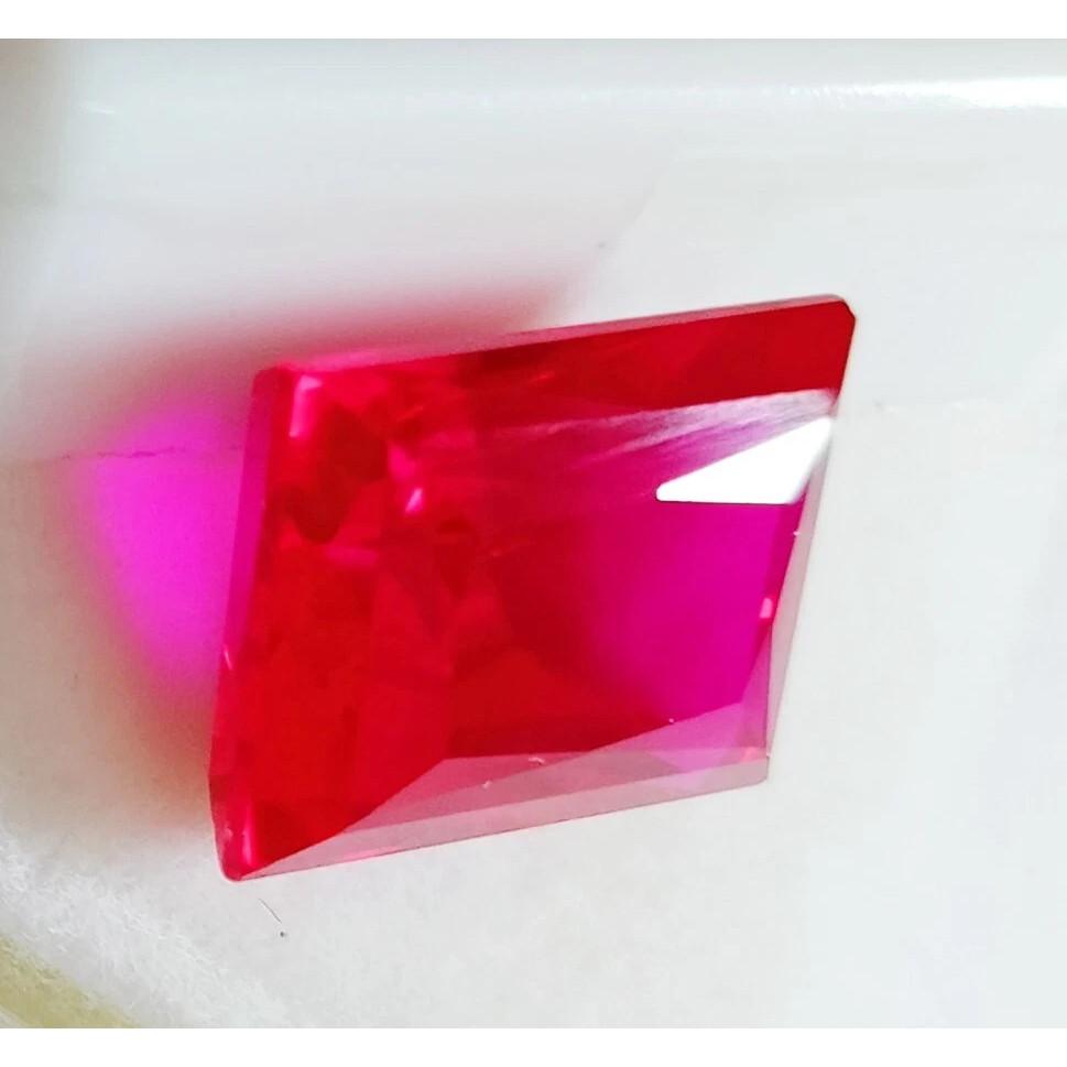 Certified Natural Ruby Rectangle Cut Red Mozambique 10-12 Ct VVS Loose Gemstone