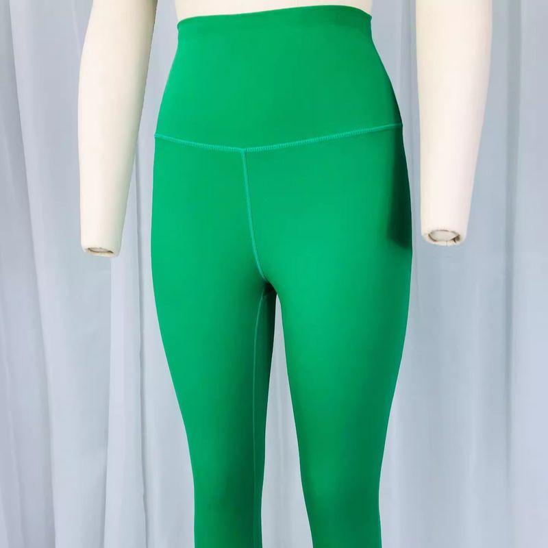 

Oblique Shoulder Asymmetrical Yoga Vest Strap Halterneck Single Shoulder Design Beauty Back Underwear Vest Running Workout Bra Elastic Green pants L