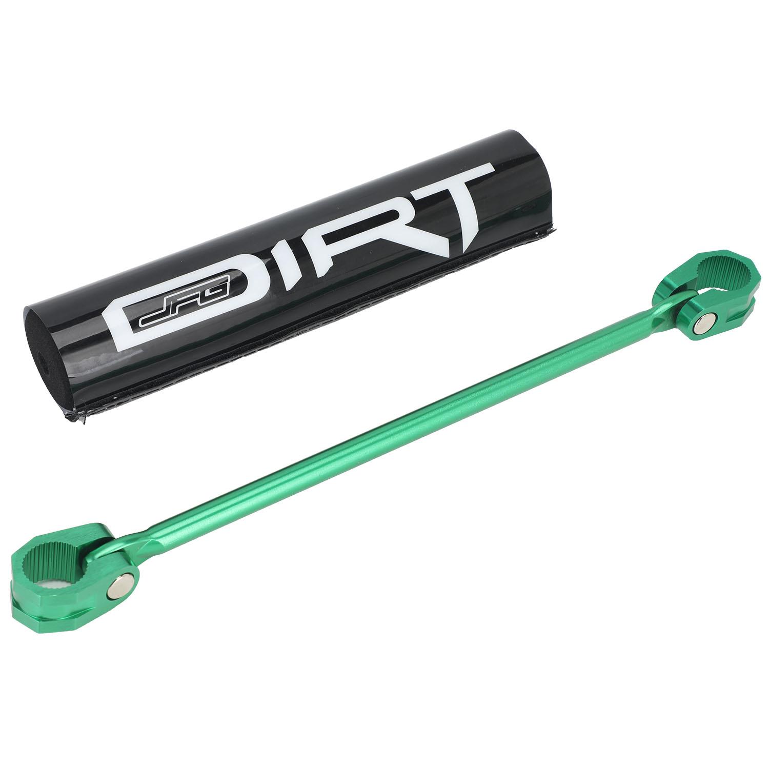 Motorcycle Extended Reinforce Handle Lever Bar CNC Balance Bar Kit Accessories 7/8 22MM Universal Crossbar Strengthen Handlebar зелёный
