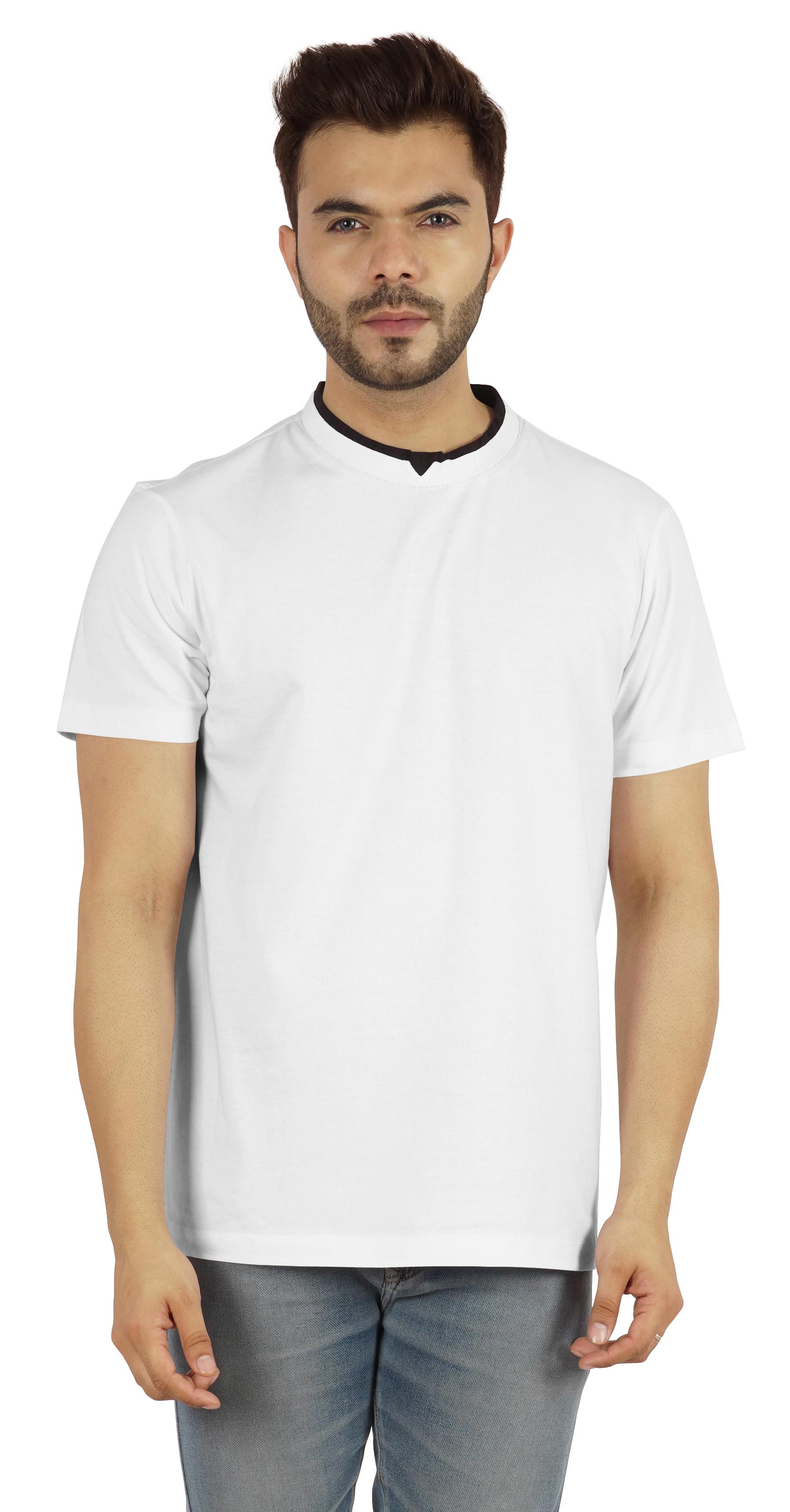 

Чоловіча базова сорочка Inkmeso з круглим вирізом звичайного крою однотонних футболок з коротким рукавом XXL білий