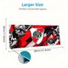 River Plate Mouse Pad, Large Gaming Desk Mat, Non-slip XXL Mousepad for Laptop & Tablet, Mini PC Playmat with Stitched Edges