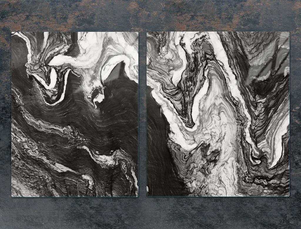 SZKLANA PŁYTA OCHRONNA NA KUCHENKĘ 85x52 MARMUR