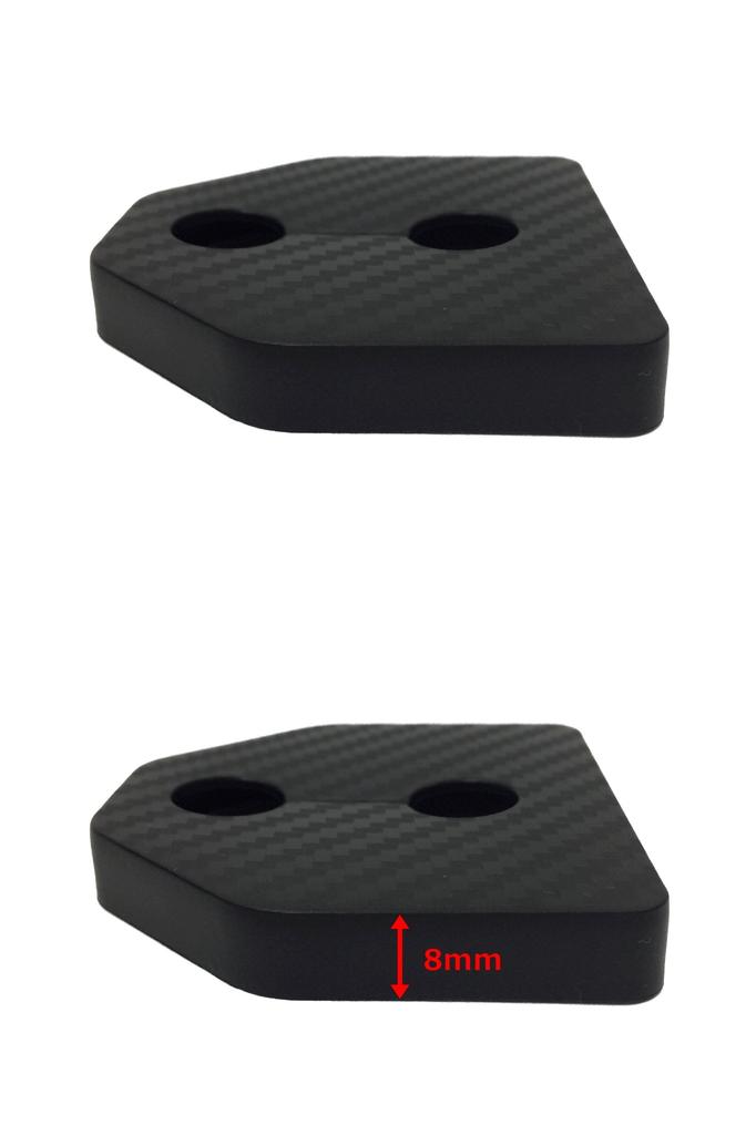 Negus Compatible Subaru Door Striker Cover Stopper Cover Carbon Black