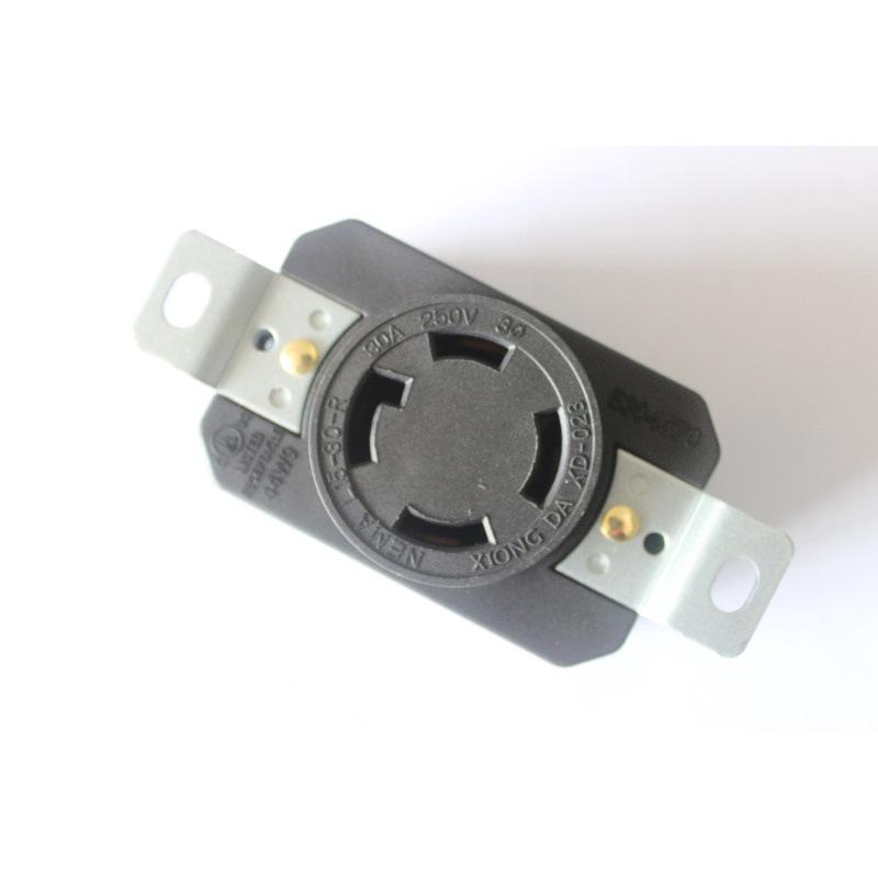 XIONGDA NEMA L15-30R 125-250V Industrial Anti-Pull Four-Hole Socket