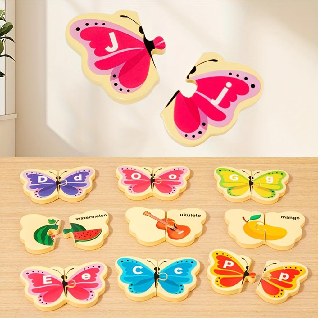 Butterfly Letter Matching Toys, Children's Educational Toys, Early Education Learning Letters, Cultivating Early Language