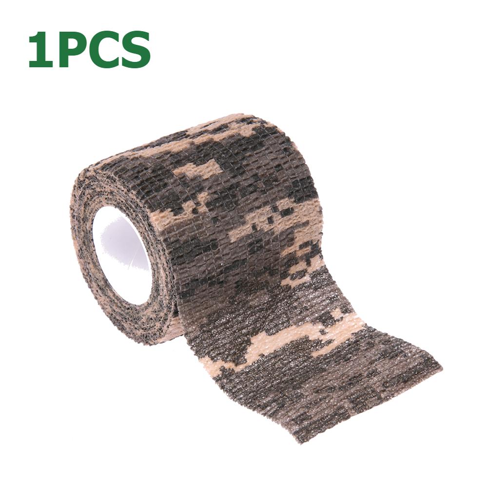 10/5/1PCS Camouflage Elastic Wrap Tape Hunt Disguise Elastoplast Sports Protector Ankle Knee Finger Arm Bandage Accessories