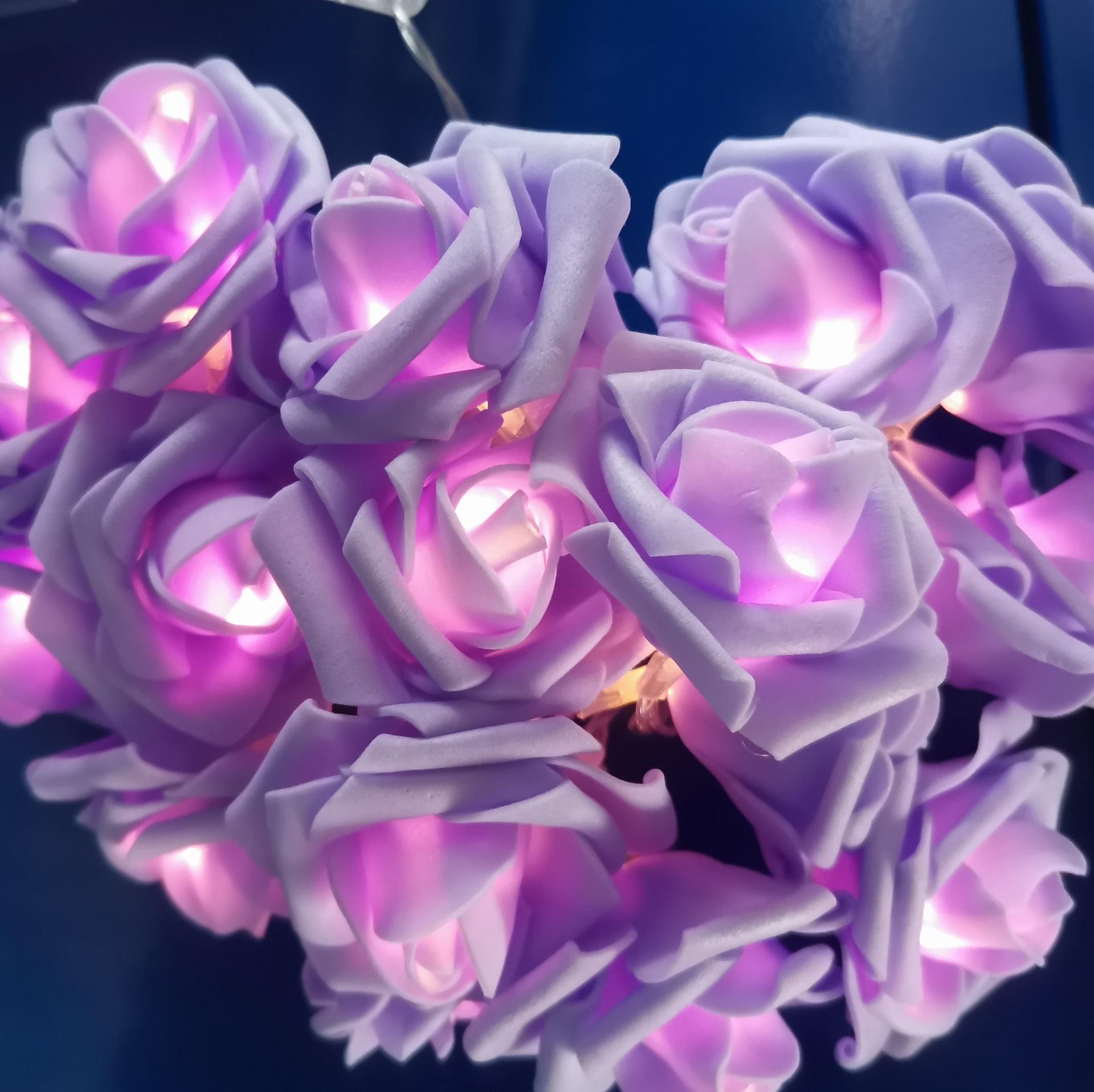 

Светодиодные гирлянды в виде роз - Украшение для спальни и реквизит для предложения руки и сердца 2m 10 lights Battery