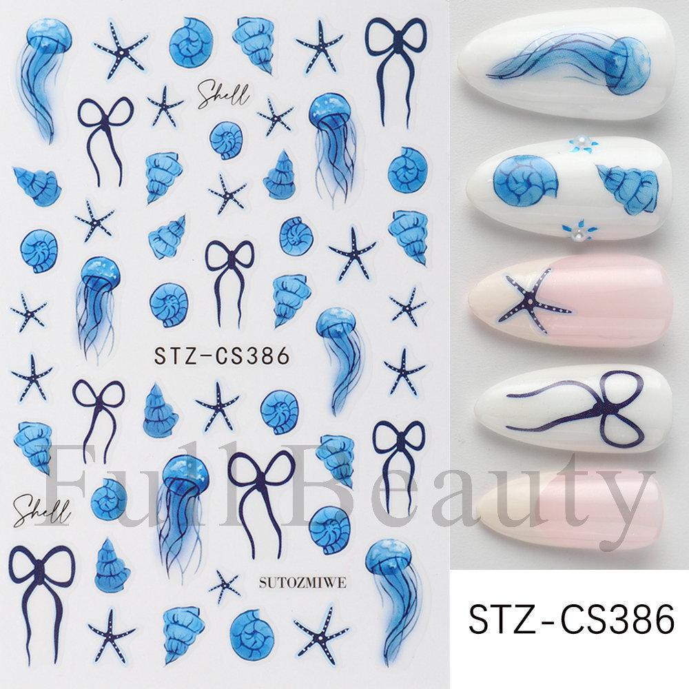 Nail Art Stickers Ins Red Lip Cherry Strawberry Y2K Sweet Cool Style Bow Digital Adhesive Nail Stickers