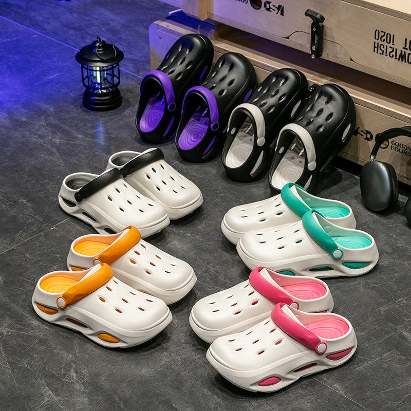 Dámské zahradní pantofle s tlustou protiskluzovou podrážkou - Odnímatelné pohodlí pro letní plážové a venkovní použití