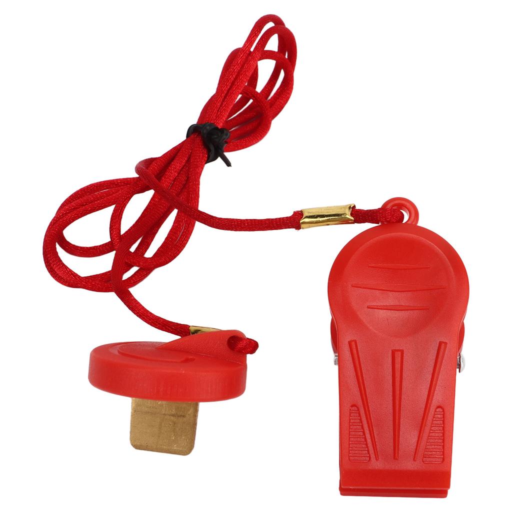 2KS Bezpečnostní spínač běžeckého pásu Nouzové zastavení Magnet Klíč k běžeckému pásu s kruhovou vložkou Červený