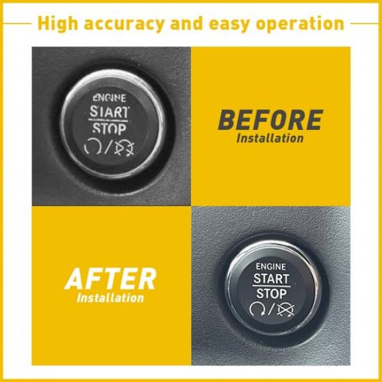 2Set Push to Engine Start Stop Button Switch for 09-16 Dodge Challenger Jeep Chr