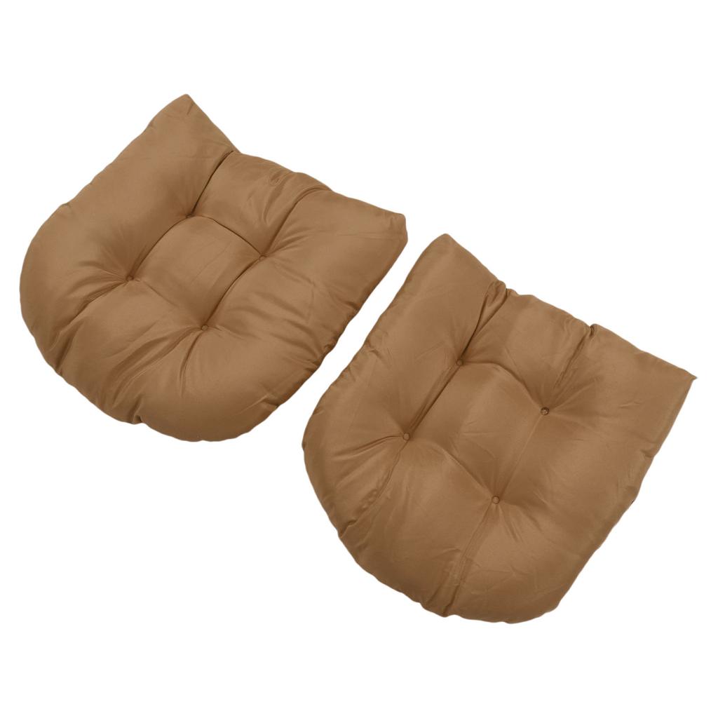 2 Stück Outdoor Stuhlkissen Gesteppt Patio Möbelkissen Dickes Outdoor Sitzkissen U-Form