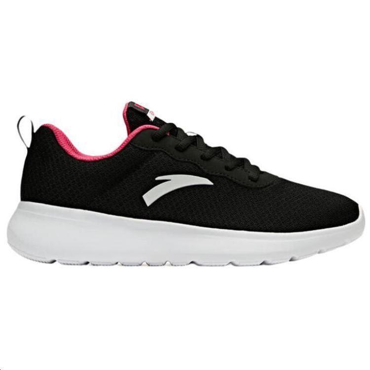Anta Comfortable Non-Slip Wear-Resistant Low-Top Running Shoes Women Sneakers Black Pink 922325524-6