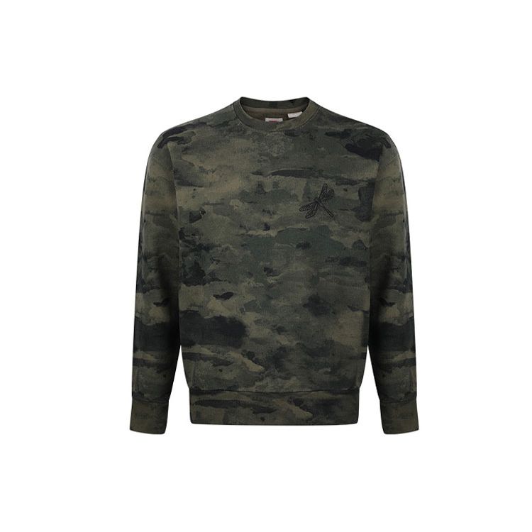 

Levis Knit Casual Pullover Crew Neck Regular Sweatshirt Men sweatshirt Camouflage 87467-0001