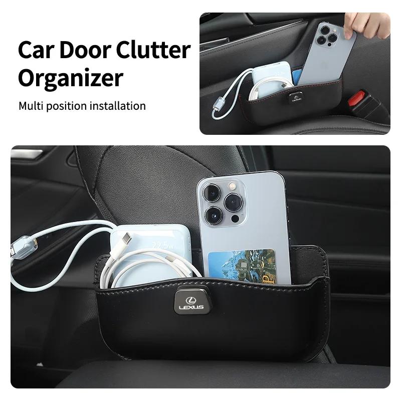 PPFX2 Car Seatback Storage Box Seam Case Door Clutter Organizer Accessories For Lexus CT ES GS NX IS250 CT200h IS300h ES300h RX400h NX