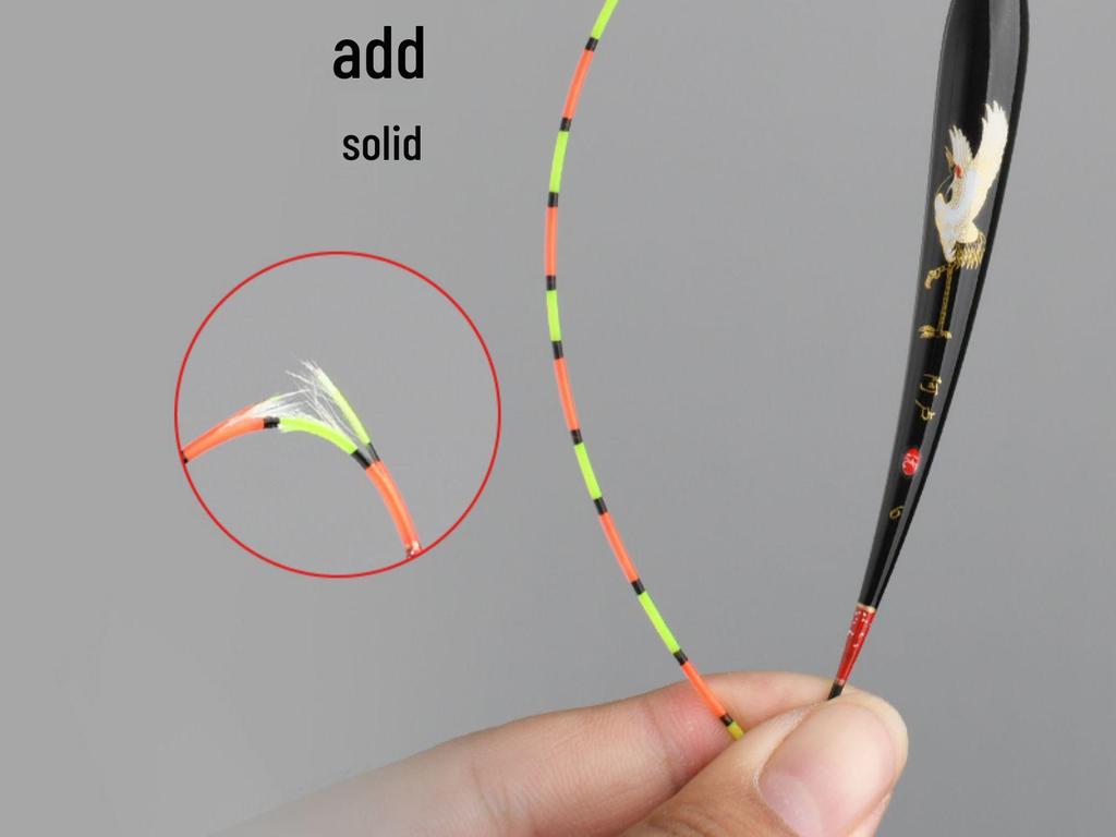 Enhanced High-Sensitivity Crucian Carp Float: Wind & Wave Resistant with Eye-Catching Tail.