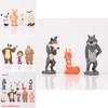 Conjunto Adorável de Figuras de Ação Masha e o Urso Perfeito para Toppers de Bolo e Diversão na Hora de Brincar