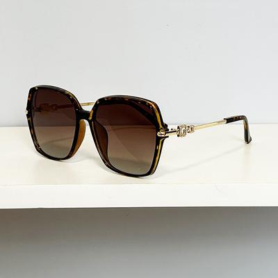 Ultra-Light Glasses Women'S Bag Big Face Thin Fashion Polarized Sunglasses Trendy Girl Retro Street Sunglasses