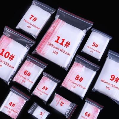 100Pcs Clear Plastic Storage Bags with Self Sealing, Ideal for Storage