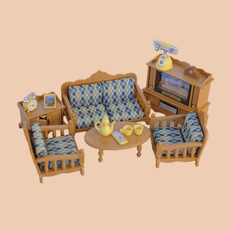 Miniature Dollhouse Furniture 1/12 Miniature Toys Girl Dolls Accessories Bedroom Bathroom Dollhouse Kit for Dolls
