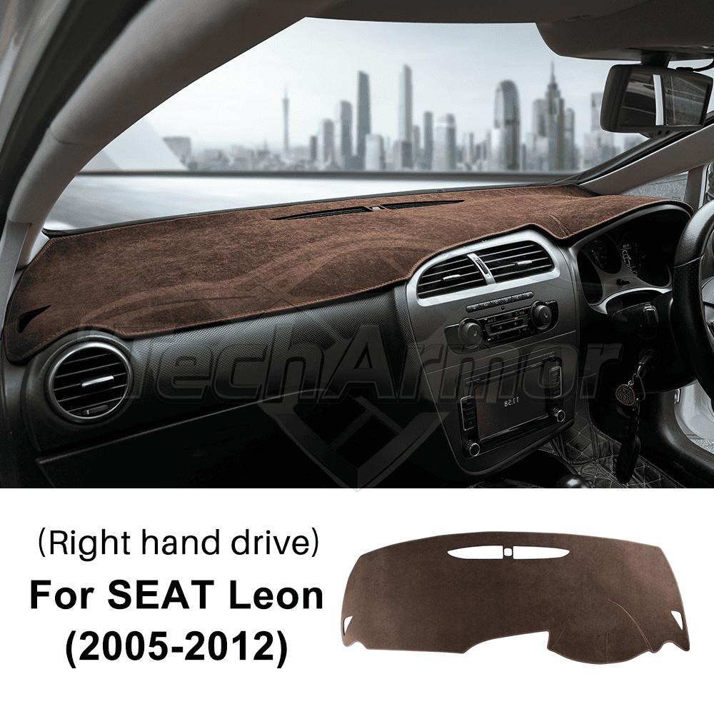 Flanell Armaturenbrett Abdeckung für Seat Leon 2005-2012 Sonnenschutz Anti-UV Armaturenbrett Matte Rutschfeste Auto Innenraumleiste