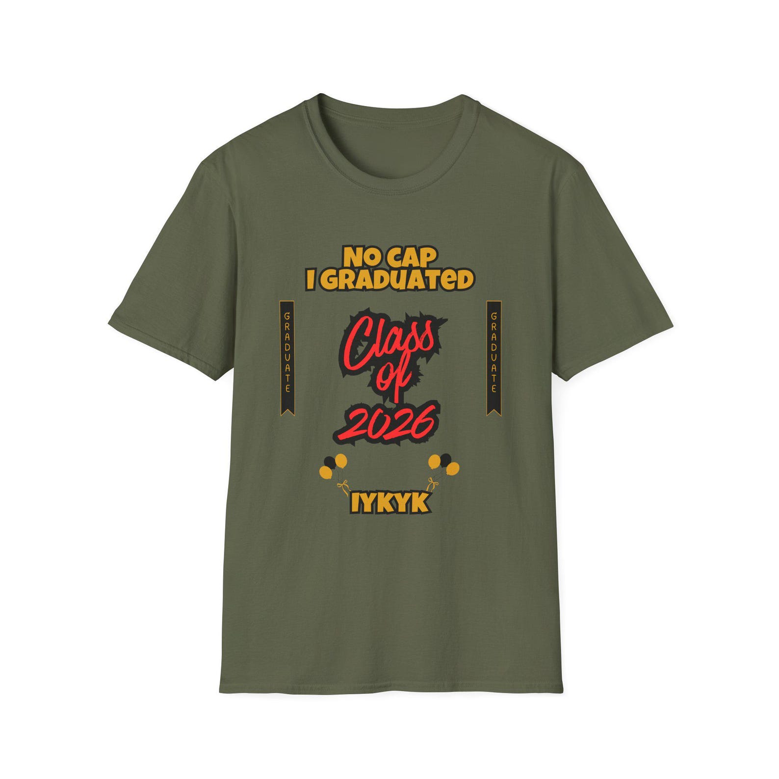 No Cap I Graduated| Class of 2026 T-Shirt | Graduation | Senior Year | Graduation Vibes L
