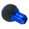 Abfer Shifter Handle PU Manual Gear Stick Shift Lever Head Auto Interior Accessory for Most Car Truck Vehicles and 5-Speed Knob, (Black Blue)