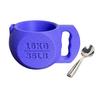 Držák na nanuk v kelímku ve tvaru kettlebellu s místem na lžičku Vtipný protiskluzový držák na nanuk pro 16oz kelímky Novinka Dárek pro milovníky fitness Fanoušky nanuků