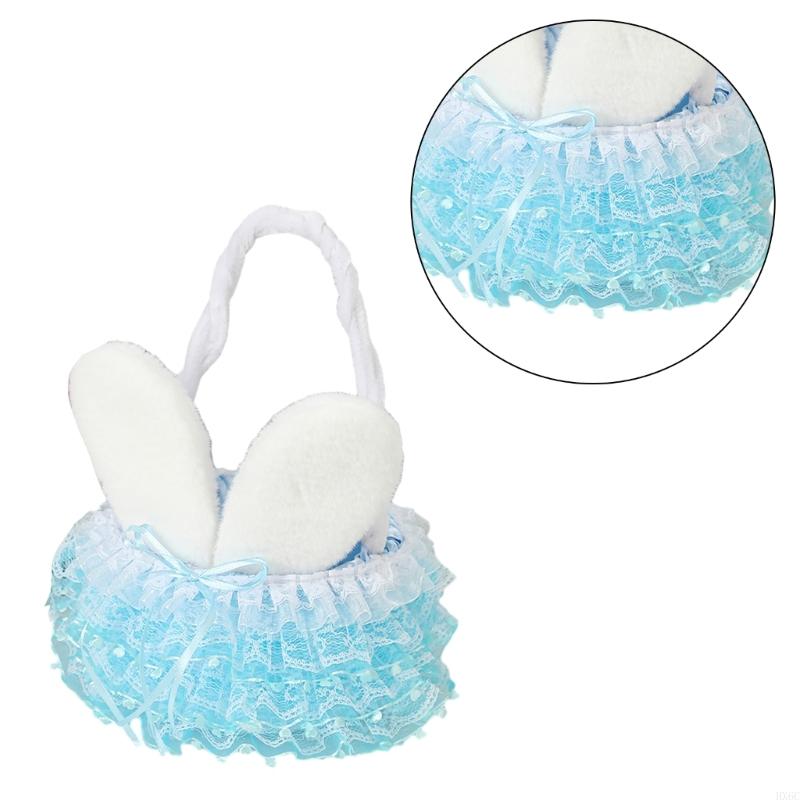 Woven Floral Basket Easter Ornament Perfect for Festive Celebrations HX6C