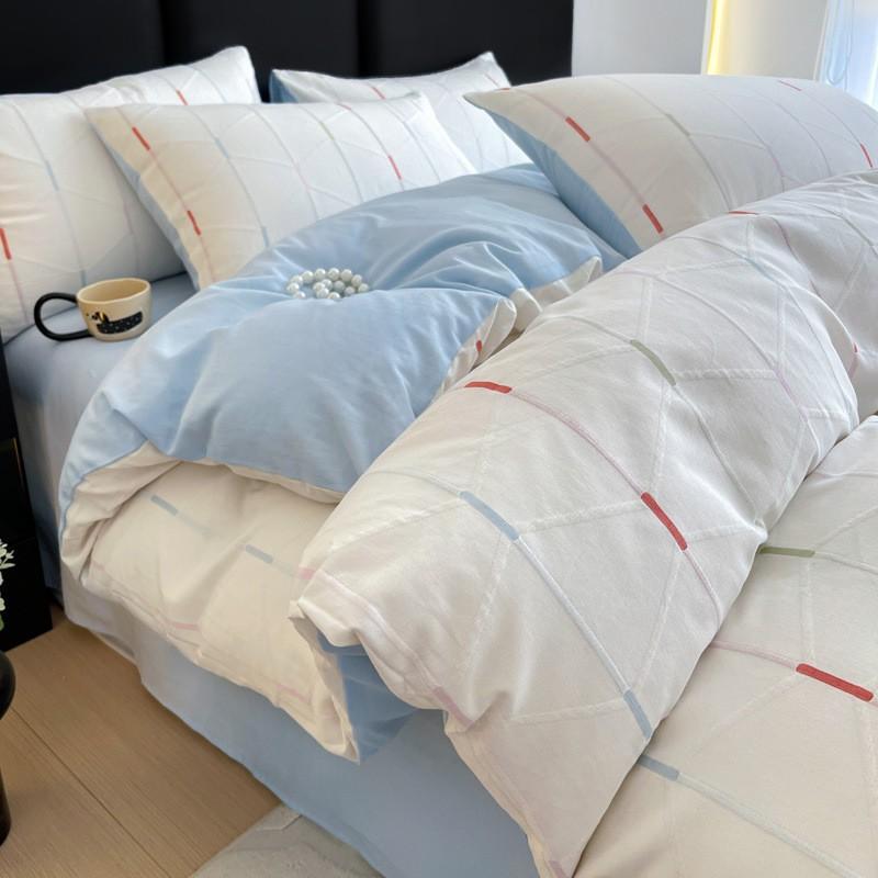A-Class 100% Cotton 3-Layer Yarn Bedding Set Soft Breathable All Season