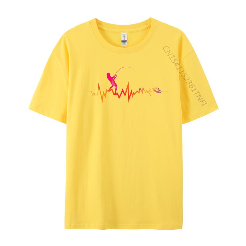 FisherUnisex Tshirt Colorful Pattern Tops T Shirt Pure Cotton Unisex T Shirt Gift Tshirts Shirts Graphic Tee