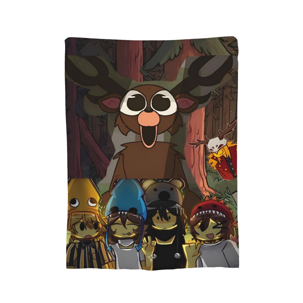 99 Nights in the Forests Throw Blanket for Couch Video Games Soft Fuzzy Plush Blanket Multiple Sizes Bedspread for All Seasons