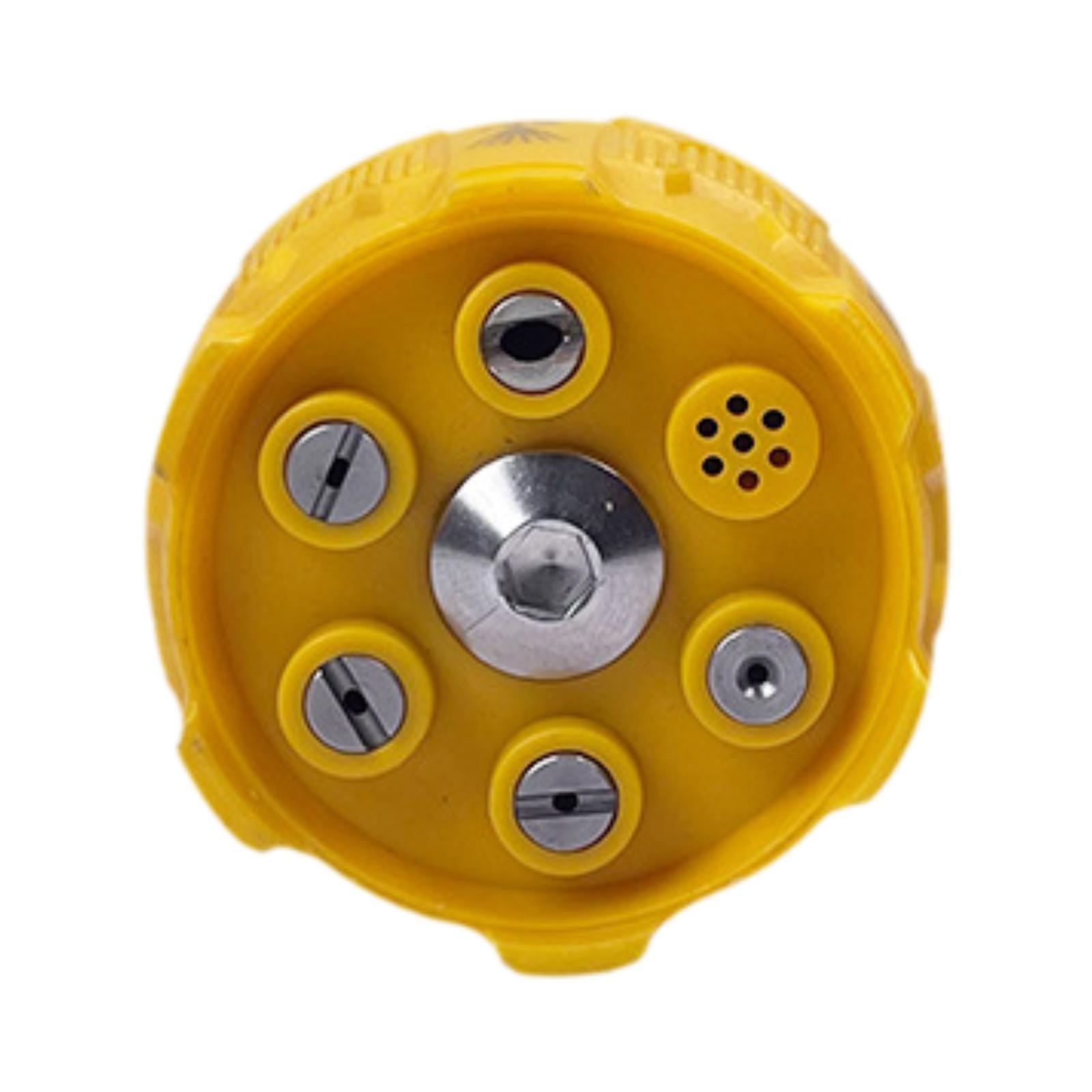

6 in 1 Pressure Washer Nozzle Replacement Multi Angle 1/4 inch Quick Connect жёлтый